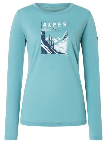Preview: SN Super Natural W ALPES LS ALPES LS - cameo blue/ocean blue/fresh white