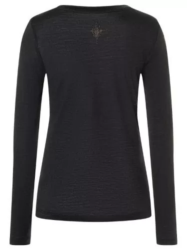 SN Super Natural W YOGA HODGEPODGE LS YOGA HODGEPODGE LS - jet black/feather grey/copper