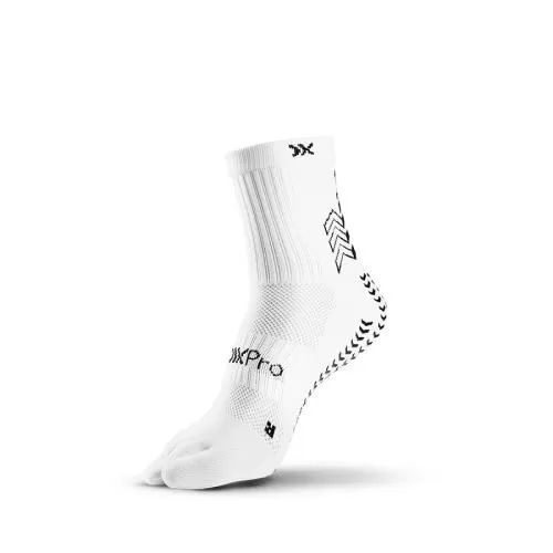 GEARXPro SOXPro Five Toe Grip Socks - white