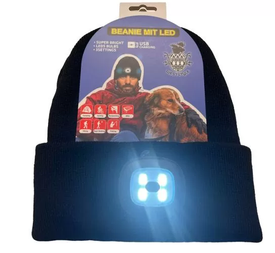 Weststyle Wintermütze mit LED, 2er Set