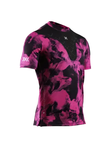 X-Bionic Corefusion Run Shirt SS Herren - wolfpack/black/neo pink