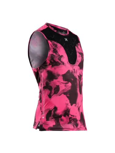 X-Bionic Corefusion Run Tank Unisex - wolfpack/black/neo pink