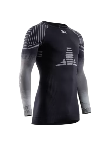 X-Bionic Invent Graphics Shirt LS Herren - x black/grey/light grey