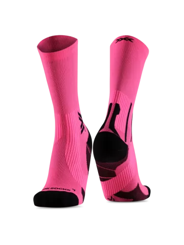 X-Bionic X-Socks® Run Perform Crew Unisex - fluo pink/x black