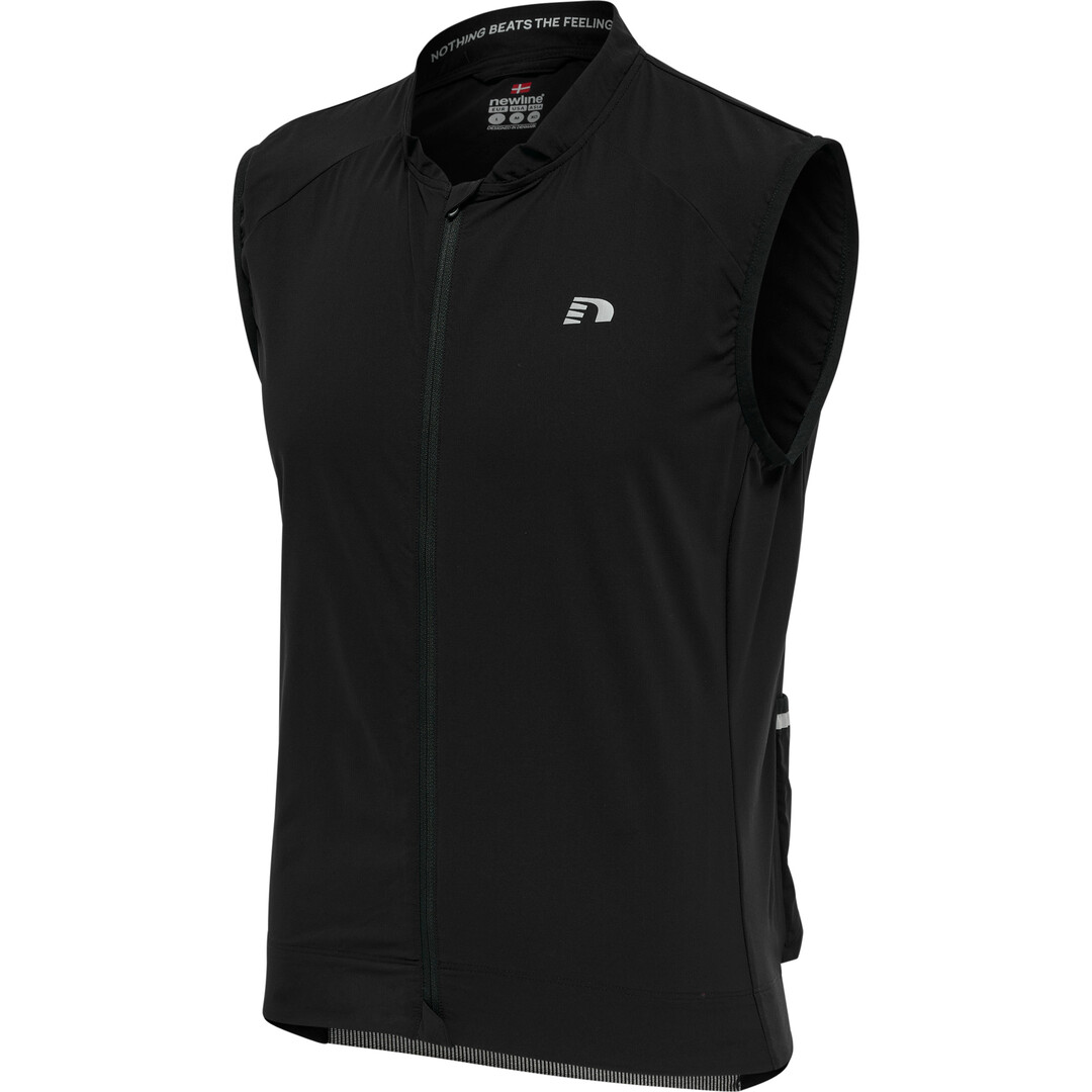 Newline Core Gilet Donna - Giacca Esterna Leggera Con Zip, Tasche E Logo Riflettente