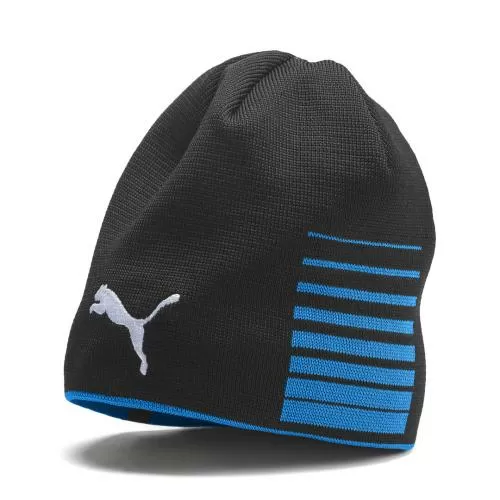 Puma LIGA Reversible Beanie - Electric Blue Lemonade-Puma Black
