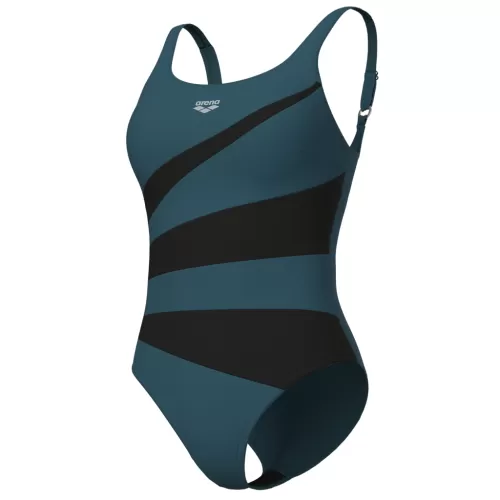 Arena Damen Arena Isabella Swimsuit Wing Back C GRÜN