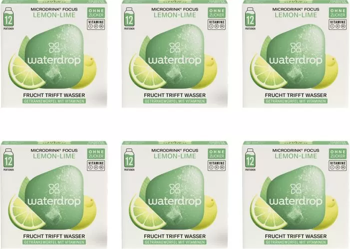 waterdrop Microdrink Focus LemonxLime (6x12 Pack)