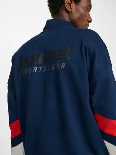 Hummel Hmloversized Halfzip Sportswear - dress blues