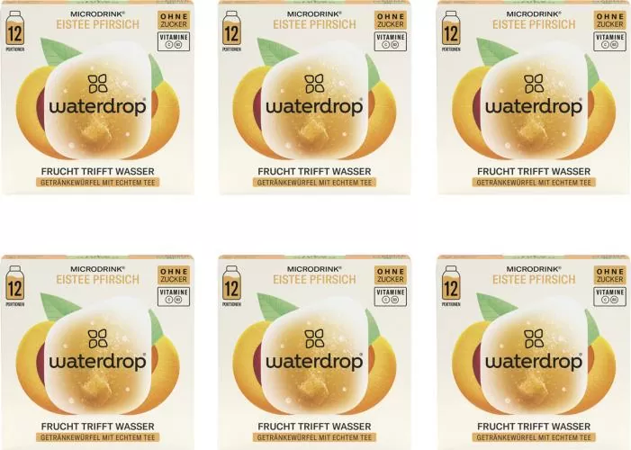 waterdrop Microdrink Eistee Pfirsich (6x 12 Pack)
