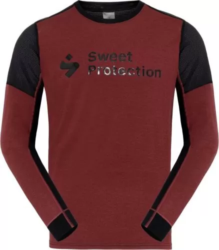 Sweet Protection Hunter Merino Hybrid LS Jersey M dark red