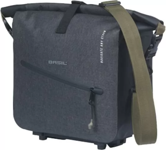Basil Navigator Storm Gepäckträgertasche MIK, 13L, schwarz