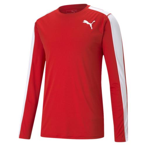 Puma Cross the Line LS Y - Puma Red-Puma White (Grösse: 164)