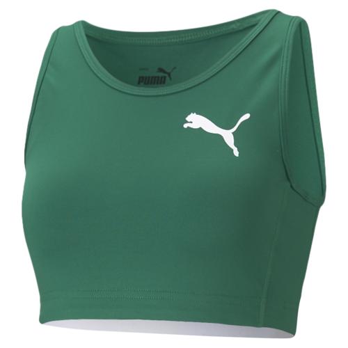 Puma Cross the Line Crop Top W 2.0 - Power Green (Grösse: S)