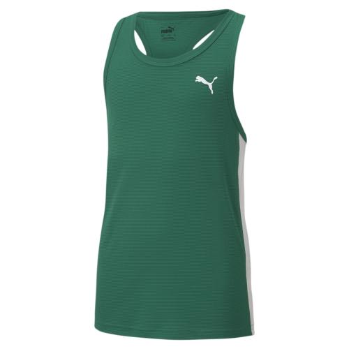 Puma Cross the Line Singlet 2.0 Y - Power Green-Puma White (Grösse: 140)