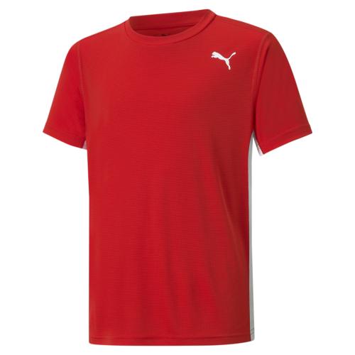 Puma Cross the LIne Tee 2.0 Y - Puma Red-Puma White (Grösse: 164)