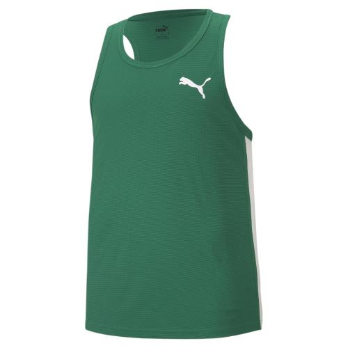 Puma Cross the Line Singlet 2.0 - Power Green-Puma White (Grösse: 3XL)