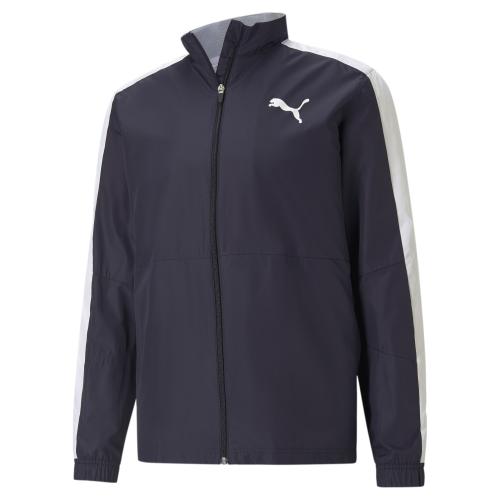 Puma Cross the Line Warm Up Jacket 2.0 - Puma New Navy-Puma White (Grösse: S)