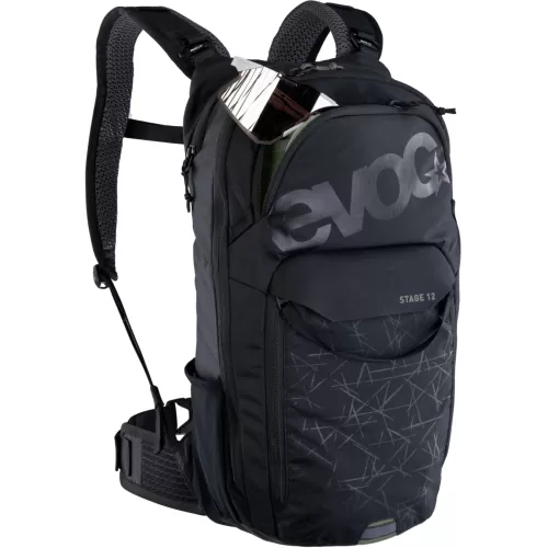 Evoc Stage 12L Backpack SCHWARZ