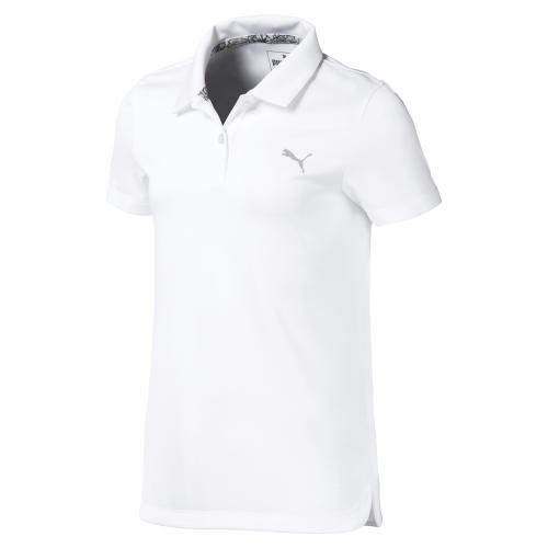 Puma Girls Essential Polo - Bright White (Grösse: 164)