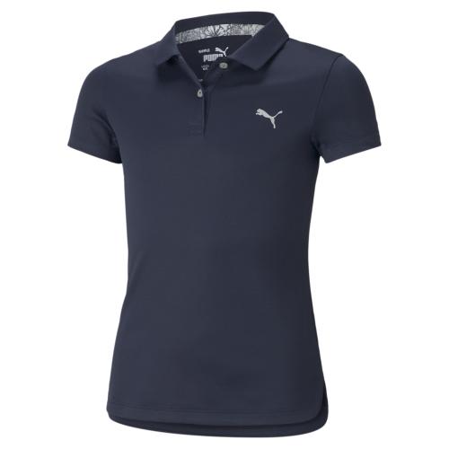 Puma Girls Essential Polo - Navy Blazer (Grösse: 128)
