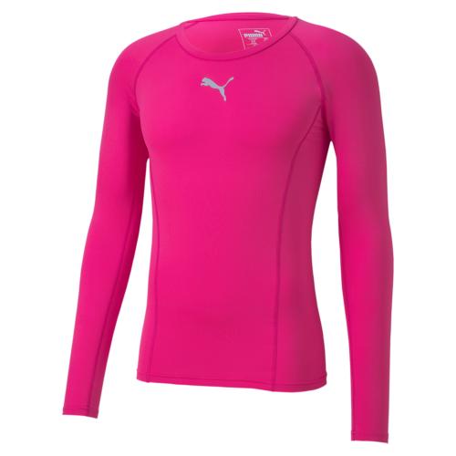 Puma LIGA Baselayer Tee LS - Fluo Pink (Grösse: M)