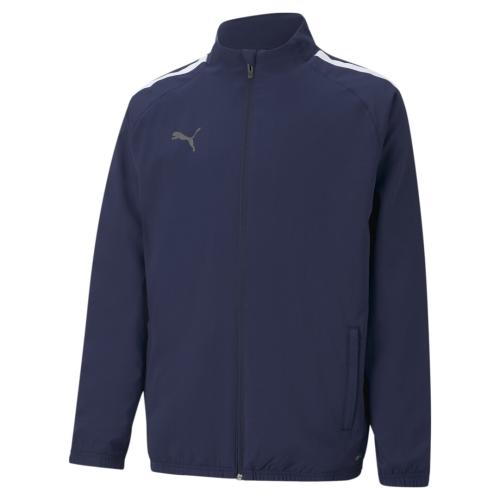 Puma teamLIGA Sideline Jkt Jr - Peacoat-Puma White