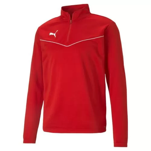 Puma teamRISE 1/4 Zip Top - Puma Red-Puma White