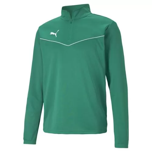Puma teamRISE 1/4 Zip Top - Pepper Green-Puma White