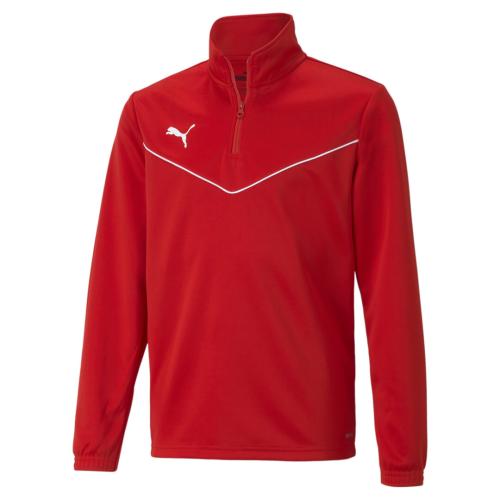 Puma teamRISE 1/4 Zip Top Jr - Puma Red-Puma White