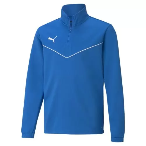 Puma teamRISE 1/4 Zip Top Jr - Electric Blue Lemonade