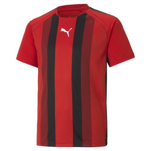 Puma teamLIGA Striped Jersey Jr - Puma Red-Puma Black-Puma White (Grösse: 164)