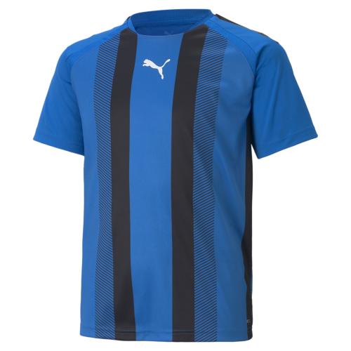 Puma teamLIGA Striped Jersey Jr - Electric Blue Lemonade (Grösse: 128)