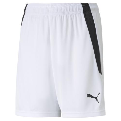 Puma teamLIGA Shorts Jr - Puma White-Puma Black