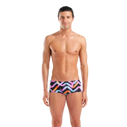 Arena M Arena Texture Swim Low Waist Short SCHWARZ
