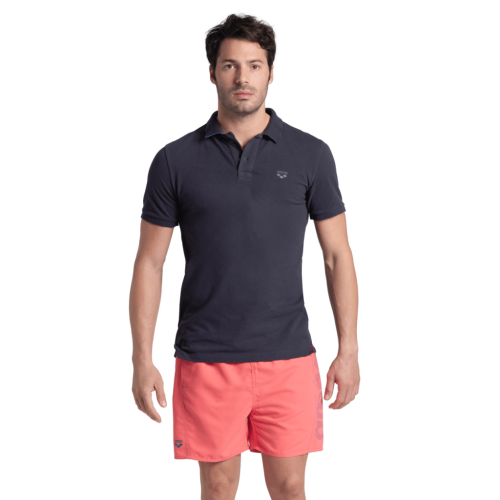 Arena M Poloshirt Solid Cotton Piquet BLAU