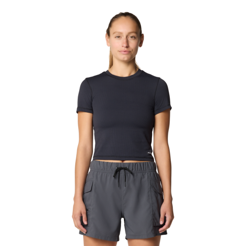 Mountain Hardwear Damen Peak Knit™ Short Sleeve SCHWARZ