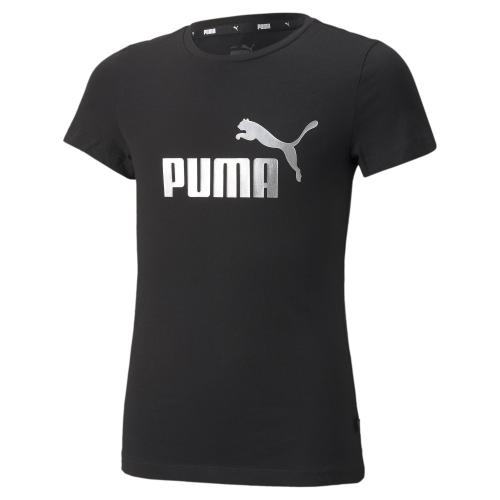 Puma ESS+ Logo Tee G - Puma Black (Grösse: 104)