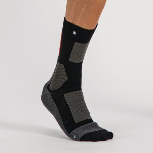 Sportful XC Primaloft Socks - black chily red (Grösse: 2XL)