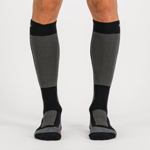 Sportful XC Warm Wool Long Socks - black/dark grey (Grösse: 2XL)