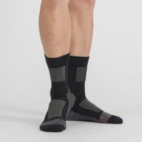 Sportful XC Warm Wool Sock – black/dark gray (Grösse: L-XL)