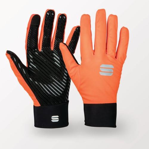 Sportful Fiandre Light Gloves - black/orange sdr (Grösse: 2XL)