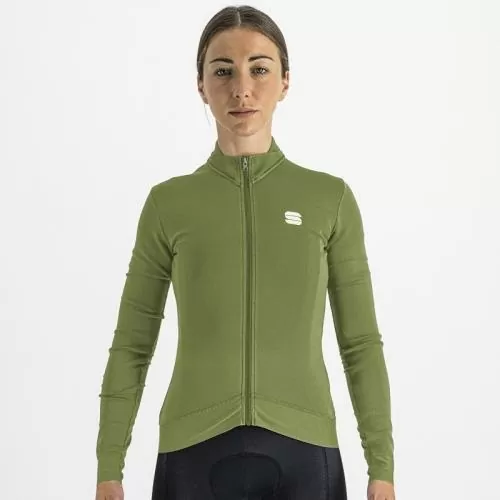 Sportful Monocrom W Thermal Jersey - green bottle