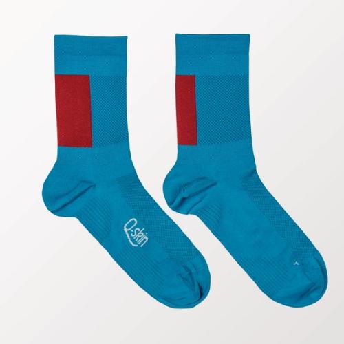 Sportful Snap Socks - berry blue cayenna red (Grösse: M-L)