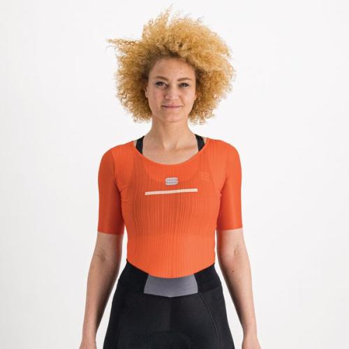 Sportful Pro Baselayer W Tee - pompelmo (Grösse: XS)