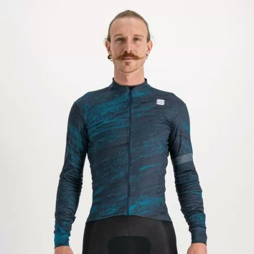 Sportful Cliff Supergiara Thermal Jersey - galaxy blue/berry blue/black