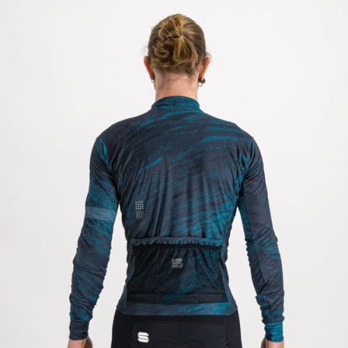 Sportful Cliff Supergiara Thermal Jersey - galaxy blue/berry blue/black