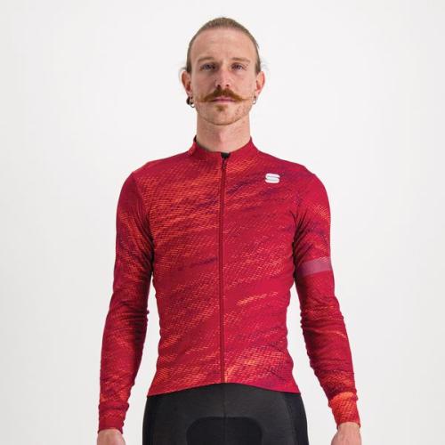 Sportful Cliff Supergiara Thermal Jersey - red rumba/pompelmo/red wine (Grösse: XL)