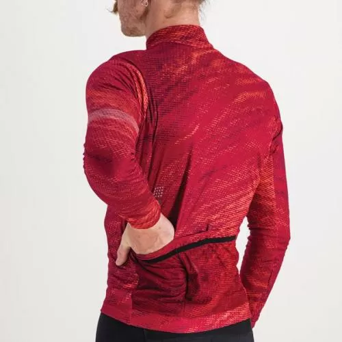Sportful Cliff Supergiara Thermal Jersey - red rumba/pompelmo/red wine