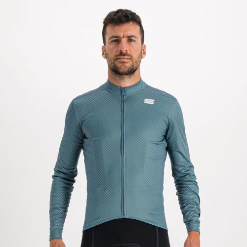 Sportful Checkmate Thermal Jersey - berry blue/beetle cedar (Grösse: XL)